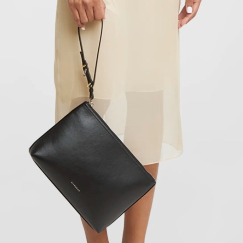 New GIVENCHY Voyou Leather Pouch - Black - Picture 7 of 11